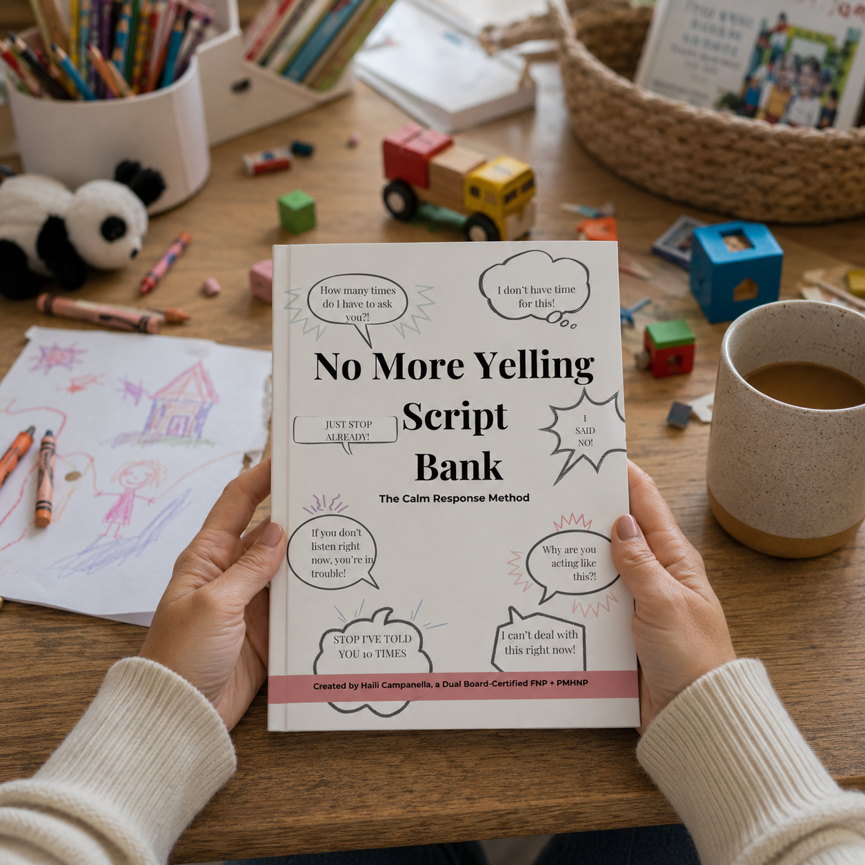 No More Yelling Script Bank-What to Say Instead of Yelling at Your Kids