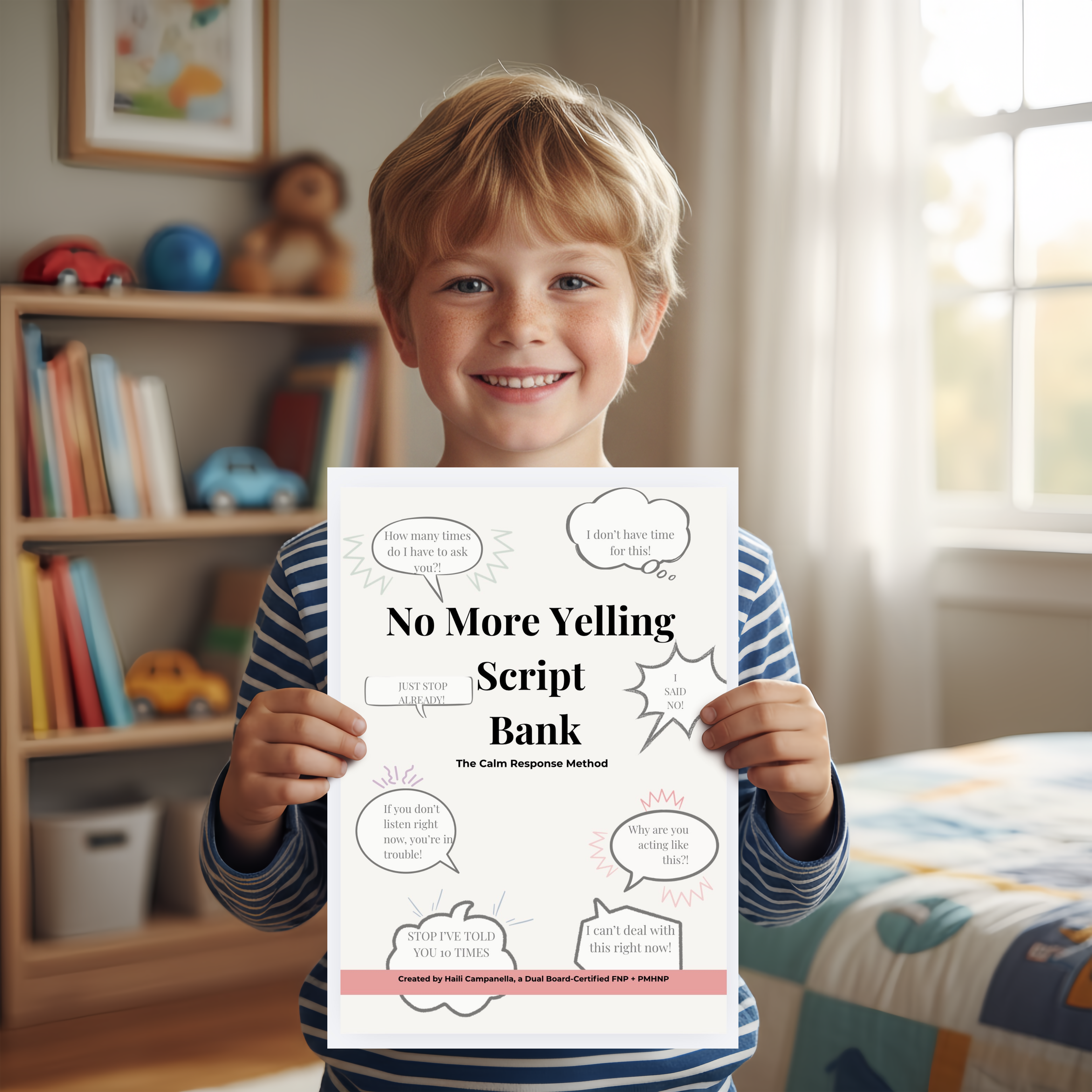 No More Yelling Script Bank-What to Say Instead of Yelling at Your Kids